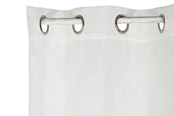 RIDEAU MÉTAL POLYESTER 140X270 140 G/M2 BLANC TX199683 3