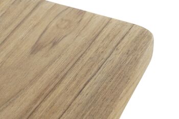 PLANCHE A DECOUPER EN TECK 13X2X30 NATUREL DECORATIVE PC207588 3