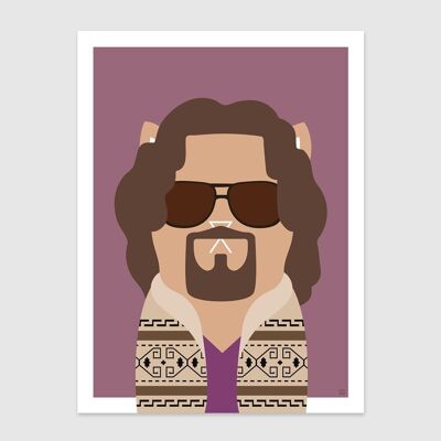 The Dude Cat Wall art Print A4 and A3