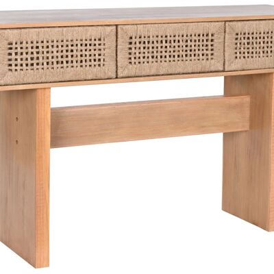 CONSOLE IN JUTA PINO 120X30X74 NATURALE MB208705