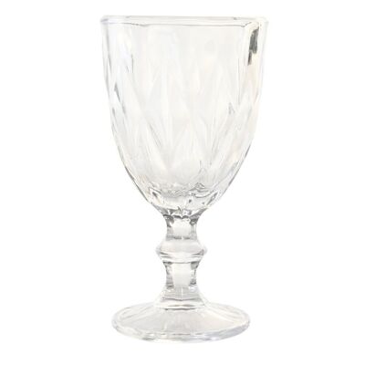 GLASS CUP 8.7X8.7X17 325ML, RELIEF PC202318