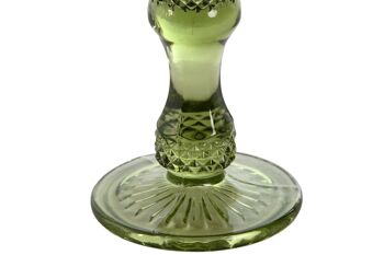 VERRE SET 6 VERRE 7X7X20 150ML GRAVURE VERT PC207944 3