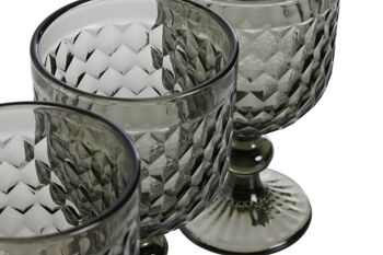 SET DE TASSES 6 VERRES 8X8X15,5 240ML, GRIS PC209948 3