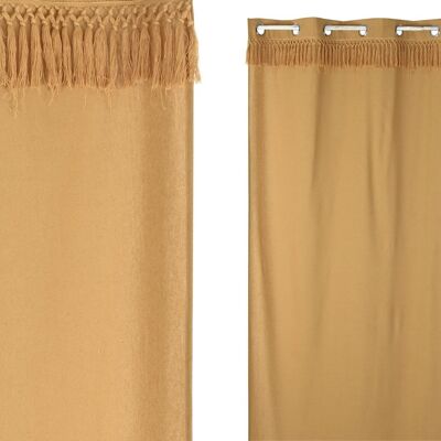 RECYCLED COTTON CURTAIN 140X260X260 FRINGES TX210381