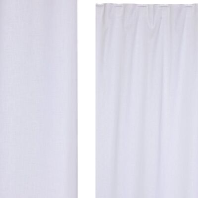 Cortina Lino 140X260 Trabilla Oculta Blanco Roto TX213491