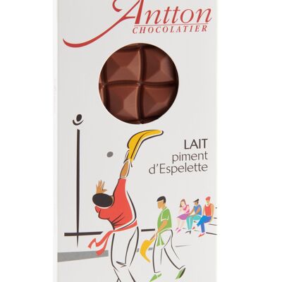 Tavoletta di cioccolato al latte al pepe di Espelette