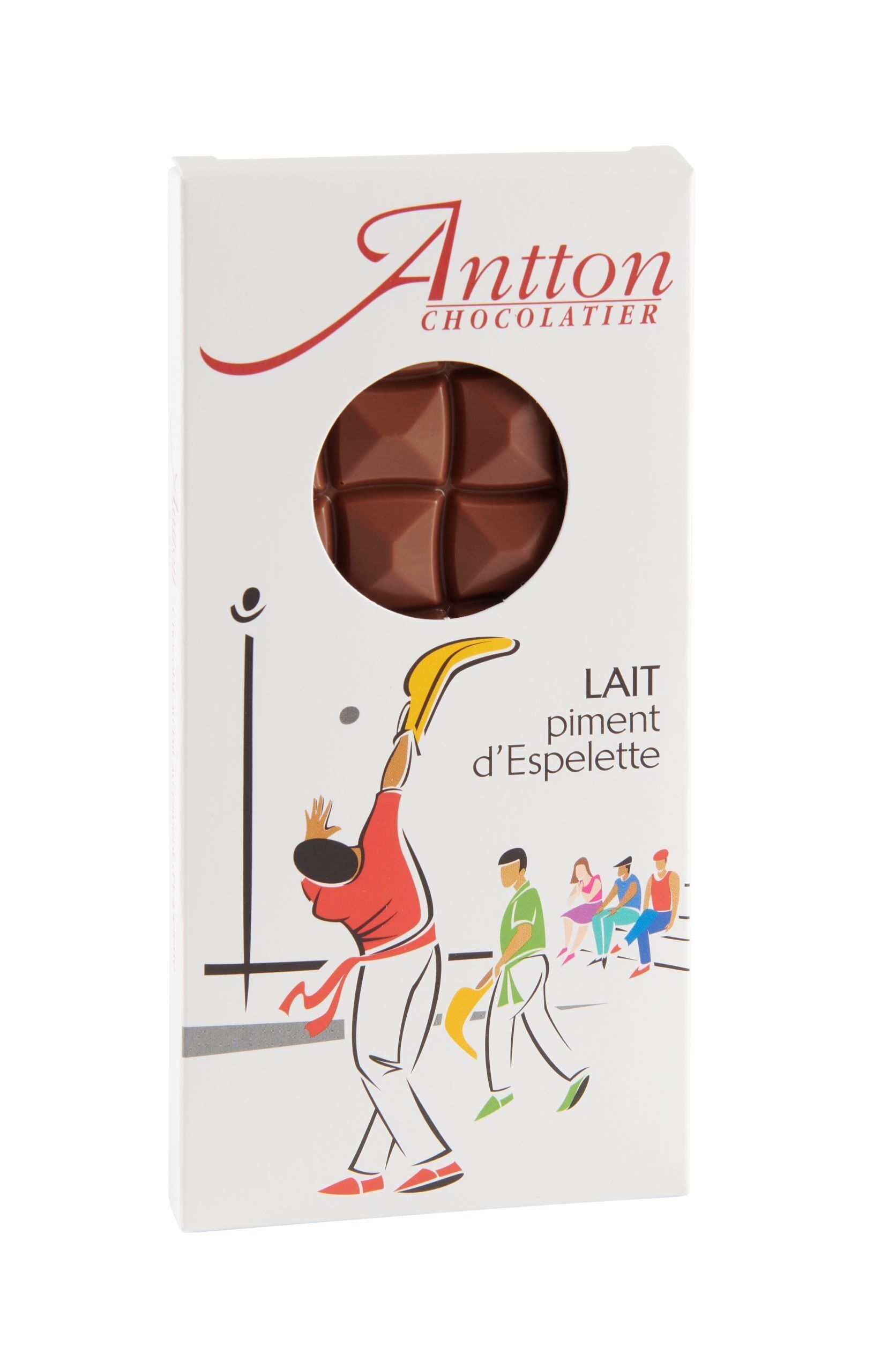 Tablette chocolat lait piment d'Espelette