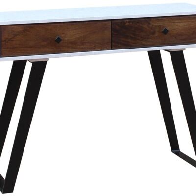 CONSOLE MANGUE METAL 105X35X77 BLANC MB206322