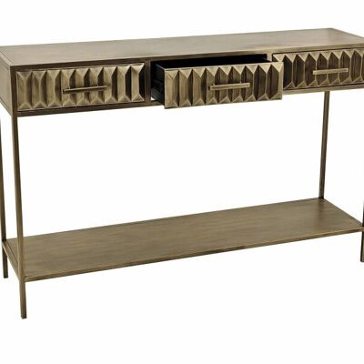 METAL CONSOLE 124X37X79.5 GOLD MB212228