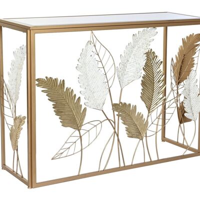 MIRROR METAL CONSOLE 108X37X80 SHEETS GOLDEN MB202222