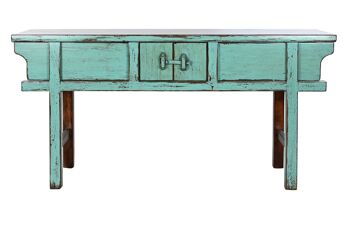 CONSOLE ORME MASSIF 170X49X88 DECAPE TURQUOISE MB210646 2