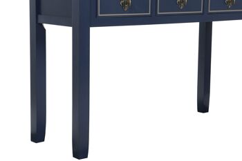 CONSOLE PAULOWNIA 103X35X80 10 BOITES, BLEU MARINE MB211346 7