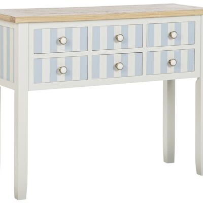 PAULOWNIA CONSOLE 103X35X80 6CAJ, WHITE MB211345