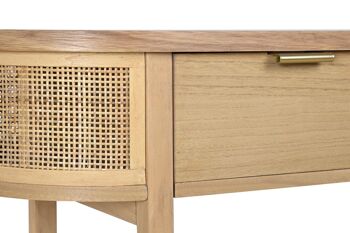 Console Ratan Paulownia 100X38X78 12.00 Naturel MB199018 4