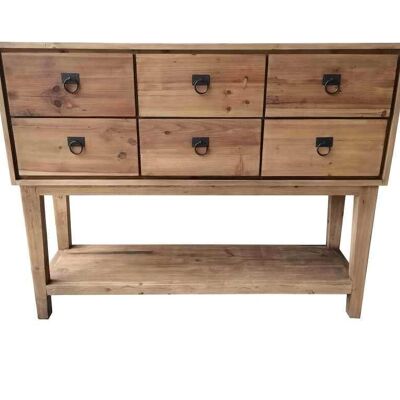Pine Console 140X40X110 Brown MB204856