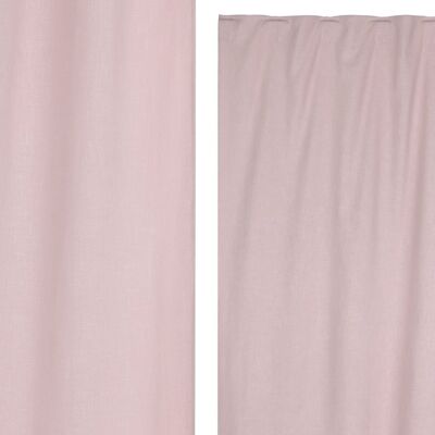 RIDEAU EN LIN 140X260 BOUCLE CACHÉE PALO ROSE TX213493