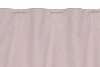 RIDEAU EN LIN 140X260 BOUCLE CACHÉE PALO ROSE TX213493 2