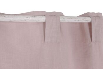 RIDEAU EN LIN 140X260 BOUCLE CACHÉE PALO ROSE TX213493 3