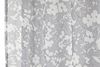 RIDEAU POLYESTER 140X260 8 ANNEAUX GRIS TX213538 4