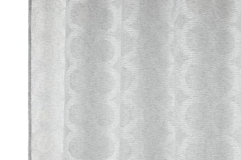 RIDEAU POLYESTER 140X260 8 ANNEAUX GRIS CLAIR TX213381 4