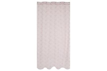 RIDEAU POLYESTER 140X260 8 ANNEAUX ROSE PÂLE TX213386 5