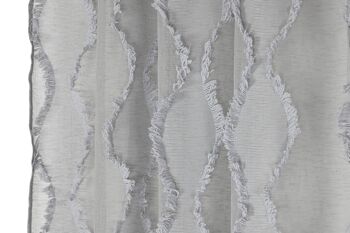 RIDEAU POLYESTER 140X260 GRIS CLAIR TX213396 4