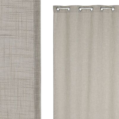 POLYESTER CURTAIN 140X260X260 8 RINGS BEIGE TX210194
