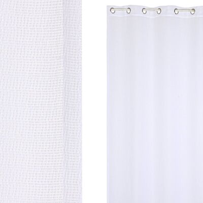 POLYESTER CURTAIN 140X260X260 8 RINGS WHITE TX210185