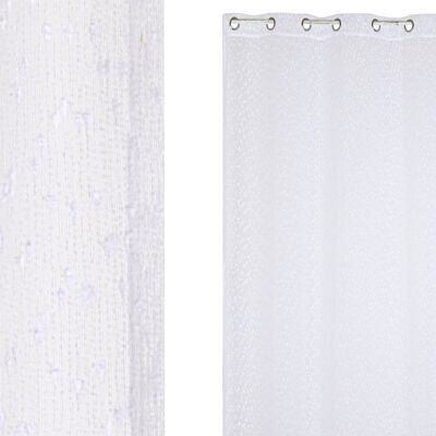 POLYESTER CURTAIN 140X260X260 8 RINGS WHITE TX210187