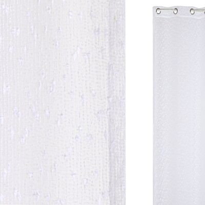 POLYESTER CURTAIN 140X260X260 8 RINGS WHITE TX210187