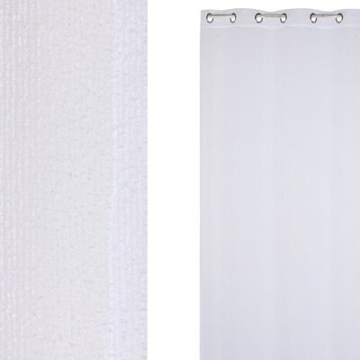 POLYESTER CURTAIN 140X260X260 8 RINGS WHITE TX210188