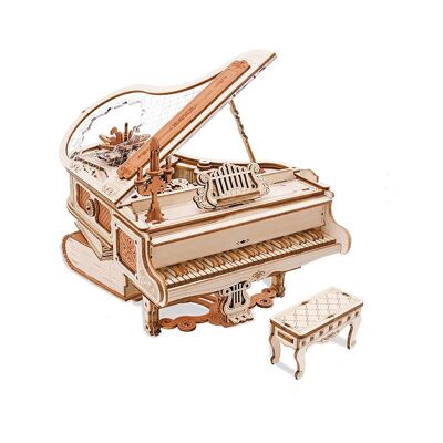 Carillon in legno fai da te 3D Magic Piano, Robotime, AMK81, 14×12.5x17cm