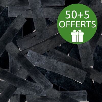 50 + 5 FREE: 100% French activated carbon in bulk