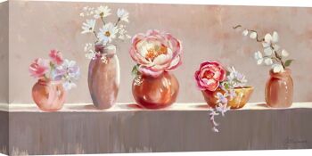 Peinture sur toile minable : Nel Whatmore, Fleurs en pots 1