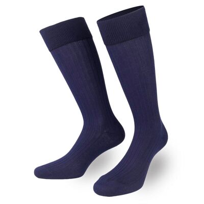 Chaussettes hautes bleues de PATRON SOCKS - ÉLÉGANTES, DURABLES, SPÉCIALES !