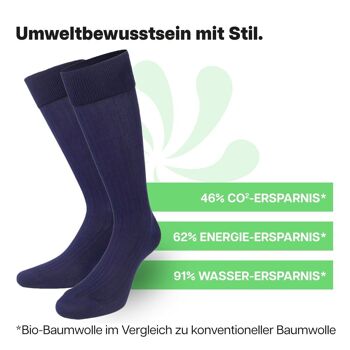 Chaussettes hautes bleues de PATRON SOCKS - ÉLÉGANTES, DURABLES, SPÉCIALES ! 2