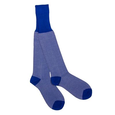 Veedel knee socks in blue from PATRON SOCKS - STYLISH, SUSTAINABLE, SPECIAL!