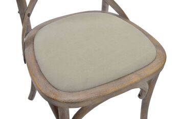 CHAISE POLYESTER RUBBERWOOD 44X42X88 CROSSBACK MB145834 3