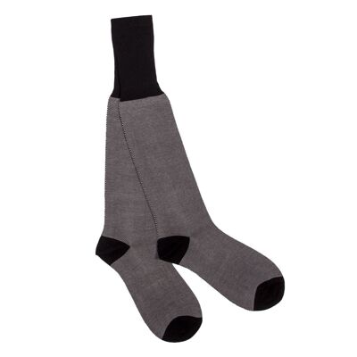 Chaussettes hautes Veedel noires de PATRON SOCKS - ÉLÉGANTES, DURABLES, SPÉCIALES !