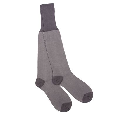 Calcetines hasta la rodilla Veedel en gris de PATRON SOCKS: ¡ELEGANTES, SOSTENIBLES, ESPECIALES!