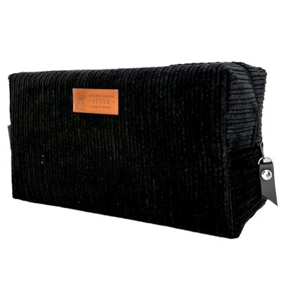 Nomad pencil case M, “Velvet” black