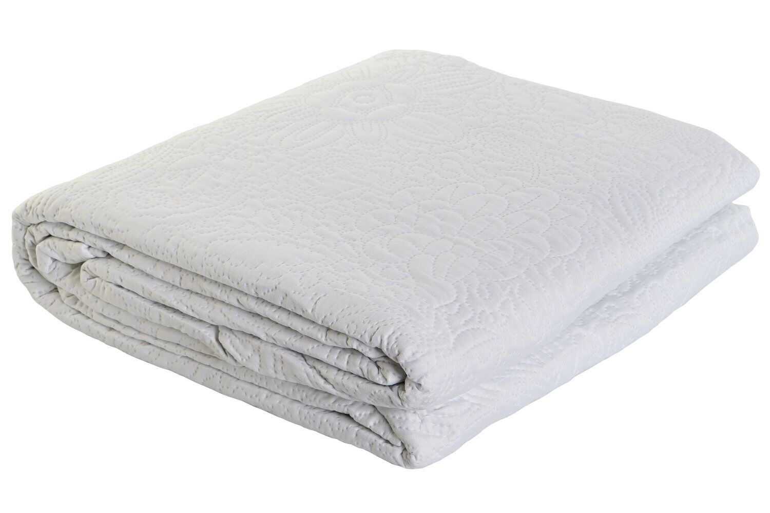 COPRILETTO POLIESTERE 270X270X1 285 G/M2 RICAMI FLOREALI TX207510