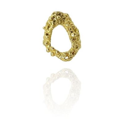 Anillo DUBROVNIK GLOW Coral abierto - ajustable