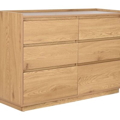 MDF OAK CHEST OF COMMERCE 120X40X80 NATURAL MB210704