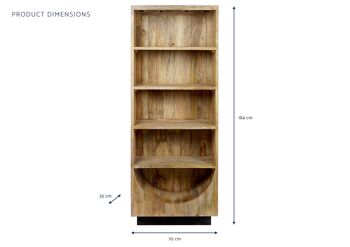 Etagère Mango 70x35x184 Naturel MB206199 6