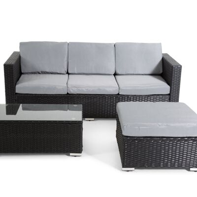 The Dunham 4 Seat Corner Rattan Set