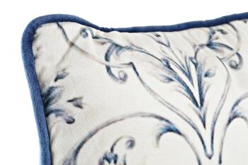 COUSSIN POLYESTER VELOURS 45X10X45 600 FLORAL TX200930 2