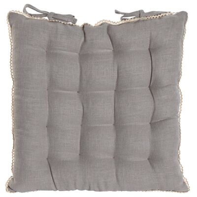 LINEN CHAIR CUSHION 42X42X6 300 GR. LIGHT GRAY TX213510