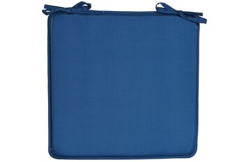 COUSSIN DE CHAISE POLYESTER 38X38X2 IMPERMÉABLE BLEU TX213553 3