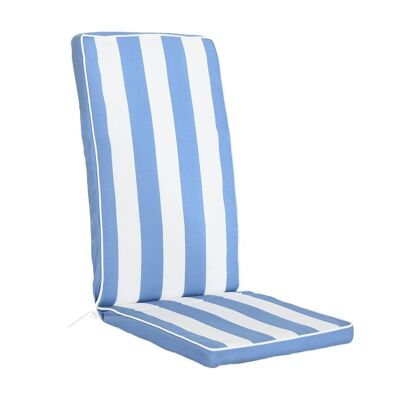COUSSIN DE CHAISE POLYESTER 42X4X115 750 GR, RAYURES TX201418